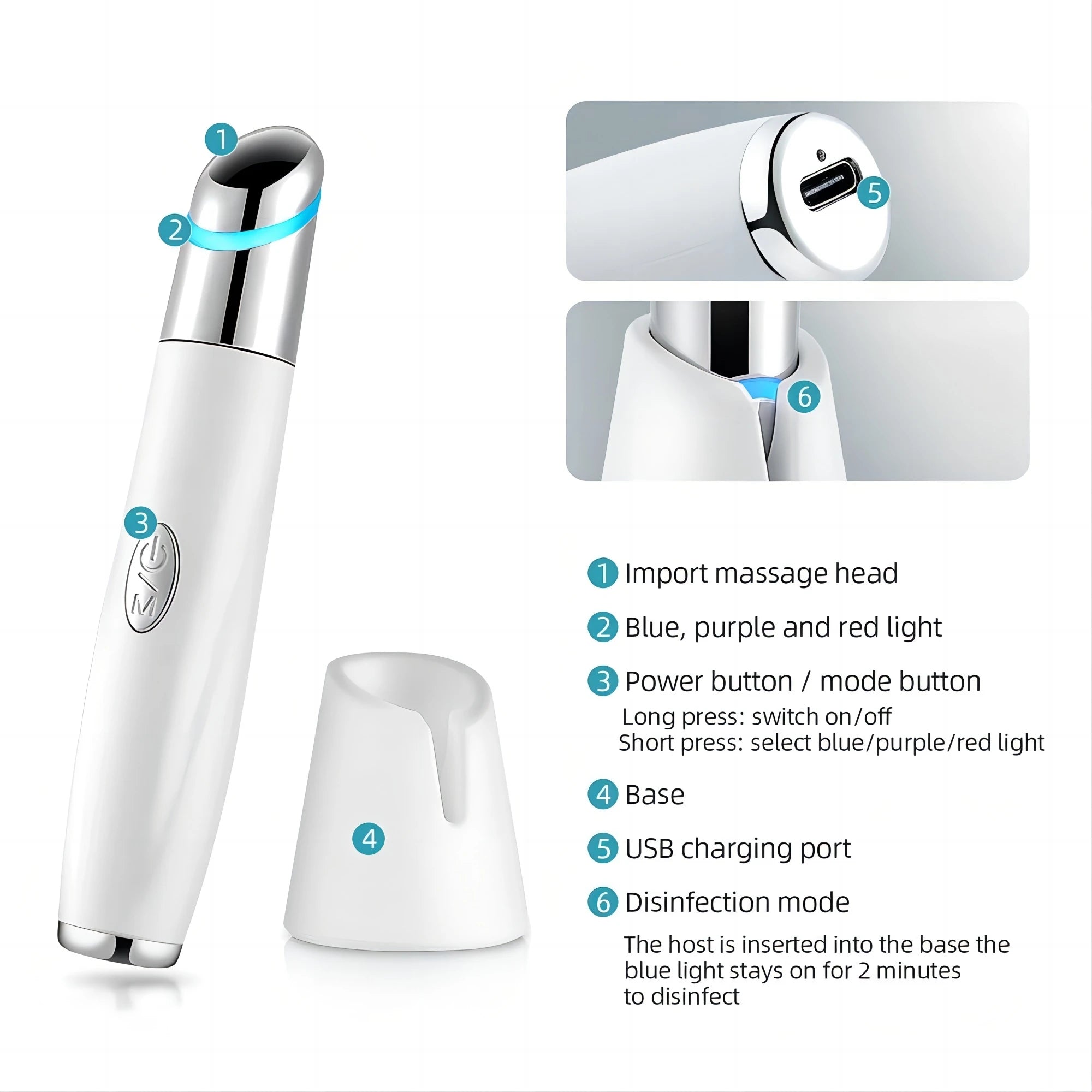 5 In 1 Eye Beauty Device Facial Massager