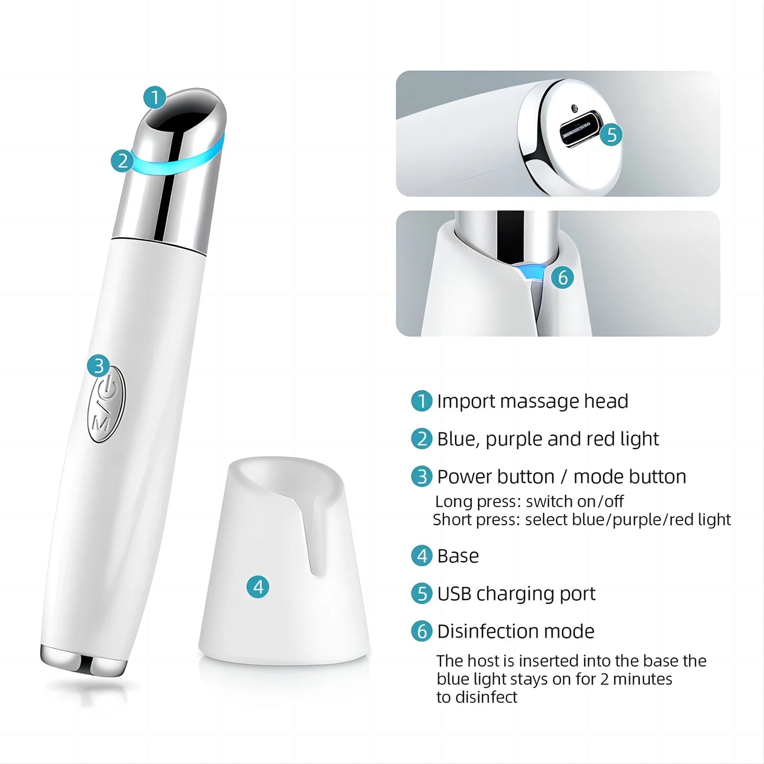 5 In 1 Eye Beauty Device Facial Massager